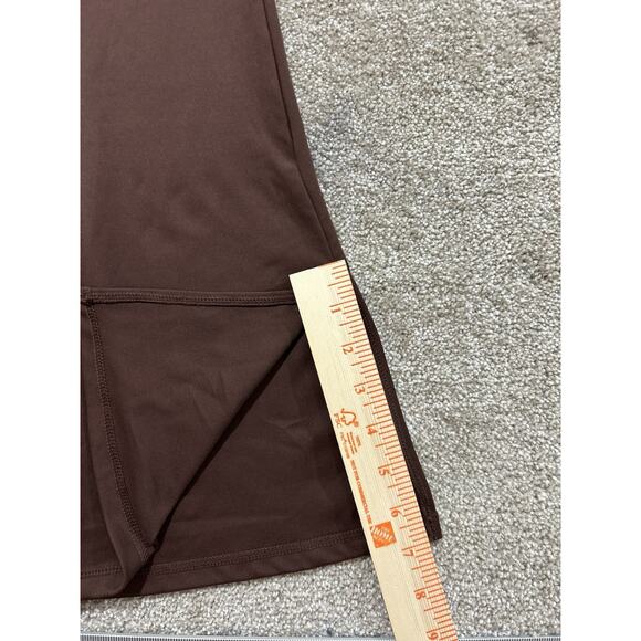 Wilo The Label Chocolate Brown Flare High Rise Leggings Medium - Picture 3 of 10